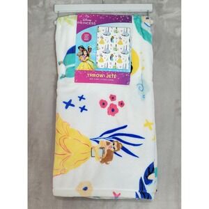 Disney Princess Plush Throw Blanket  46x60 Super Soft Kids Girls Toddler NWT